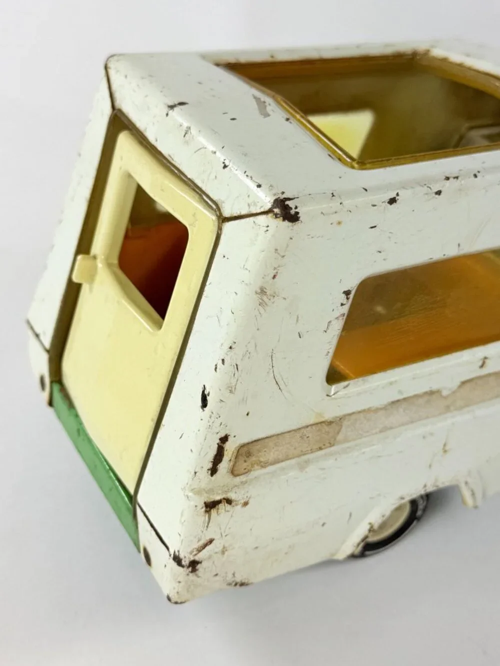 Vintage 1970's Tonka Truck RV 530 Green Camper Motorhome Pressed Steel As Ias